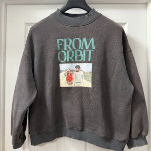 Meters/bonwe From Orbit Grease Sandy Danny Travolta Newton sweatshirt sz Medium
